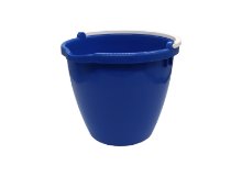 דלי פלסטיק לשטיפה  12 ליטר - כחול